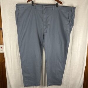 Levis XX Chino Standard Taper Pants Blue Stretch 60x32 Big Tall Casual NWT